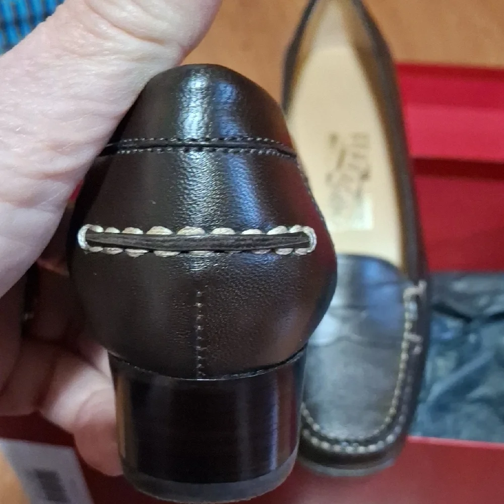 Salvatore Ferragamo Women's Dark Brown Loafers